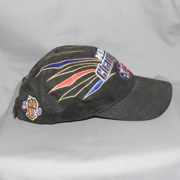 Chicago Bulls Embroidered Black NBA Champions Cap 1998 NBA Finals - Picture 4 of 6